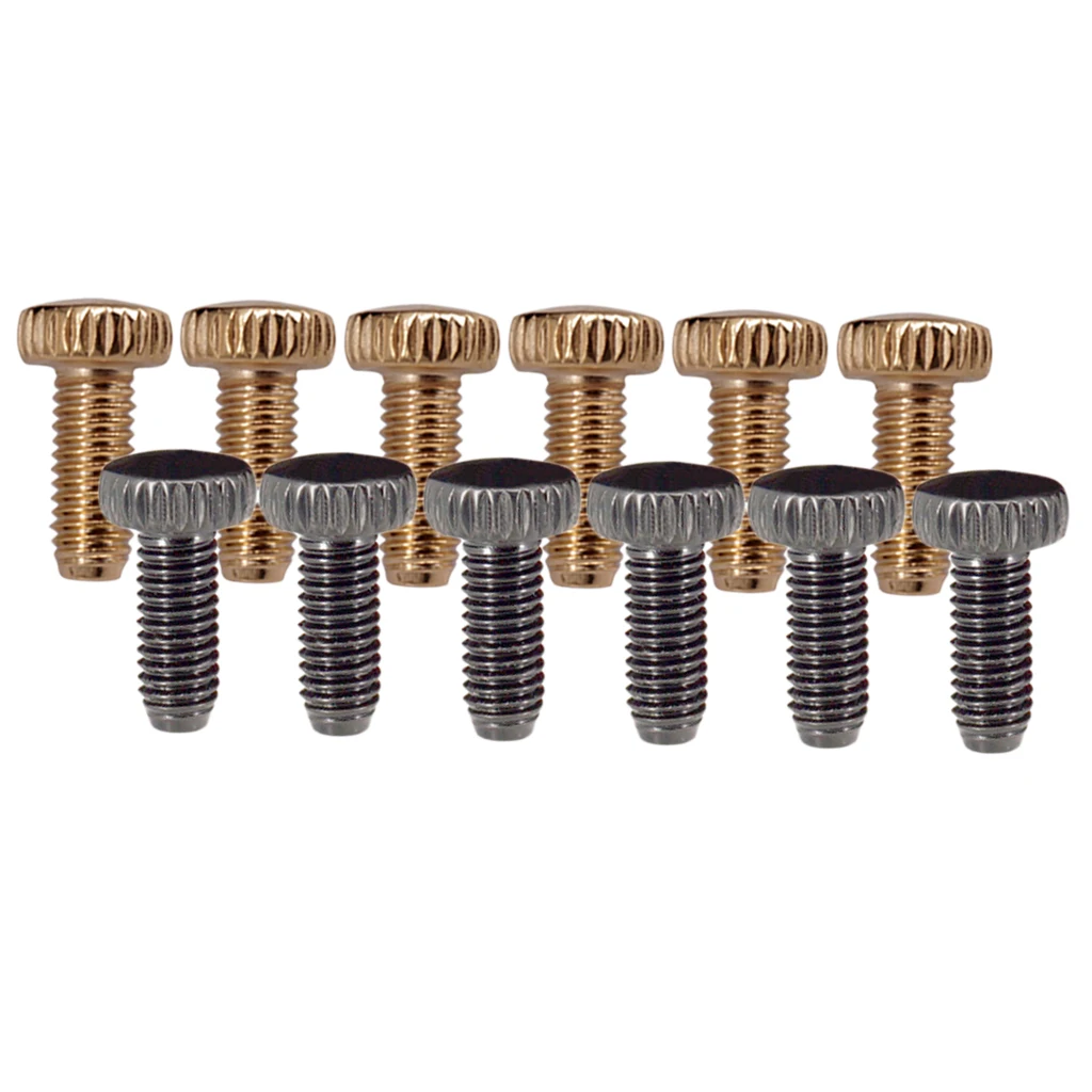 

6 Pieces Electric Guitar Tremolo Bridge Locked String Saddles Screws