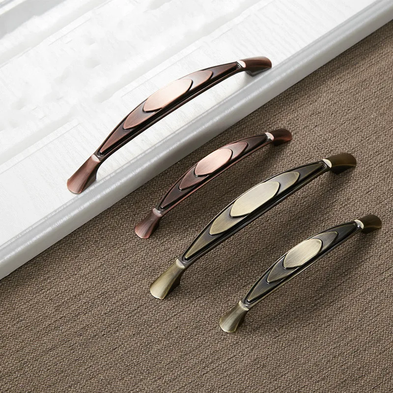 Зеленая бронзовая ручка для шкафа ящика дверная украшение дома из цинкового