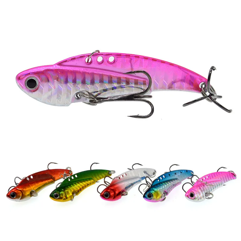 Высококачественные металлические вибрирующие приманки 20 г 6 см с трехмерными