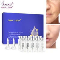 omylady 10pcs serum moisturizing hyaluronic acid vitamins facial moisturizing anti wrinkle aging collagen skin care essence