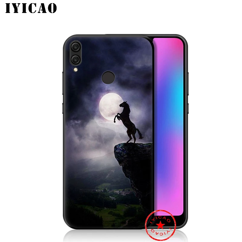 IYICAO лошадь прохладный Бег мягкий чехол для huawei Honor 20 10 9X9 8C 8X8 7X 7C 7A 6A Nova 5i 4 3i 2 2i Lite рro