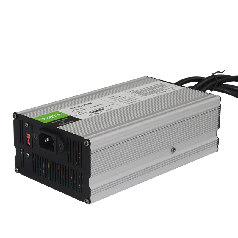 48-вольтный зарядное устройство для велосипедной батареи LiFePO4 58.4V на 14A для электровелосипедов, погрузчиков, скутеров и мотоциклов на основе железного фосфата LFP 16S.