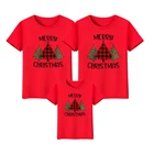 Санта-Клаус, счастливая елка, семейная Одинаковая одежда, футболки для мамы и родственника, одежда для отца, матери, сына, девочки, мальчиков