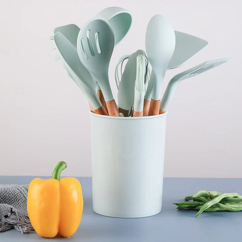 Силиконовая кухонная утварь набор кухонной утвари термостойкая антипригарная