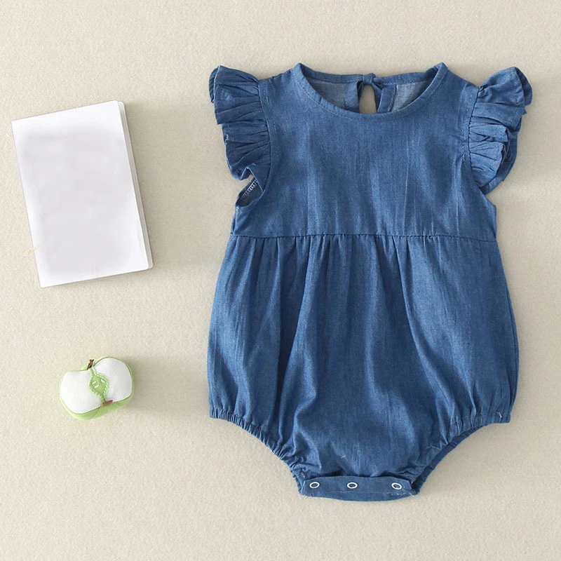 Комбинезон джинсовый для новорожденных девочек и мальчиков на лето 2020|Боди