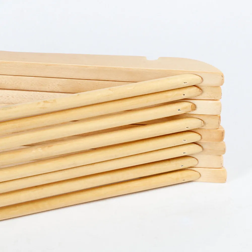 

10pcs Wood Hanger Non-Slip Hangers Clothes Hangers Shirts Sweaters Dress Hanger Drying Rack for Home