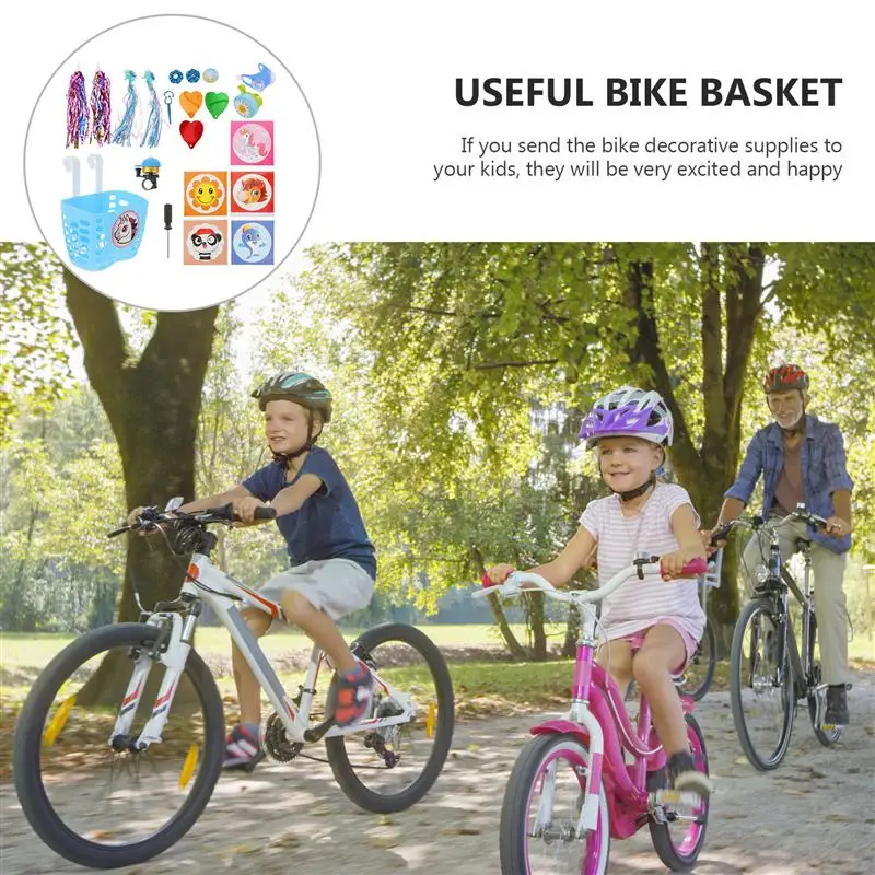 

1 Set of Useful Fashionable Bike Bell Scooter Bell Exquisite Decorative Decoration Straps Bike Basket for DIY