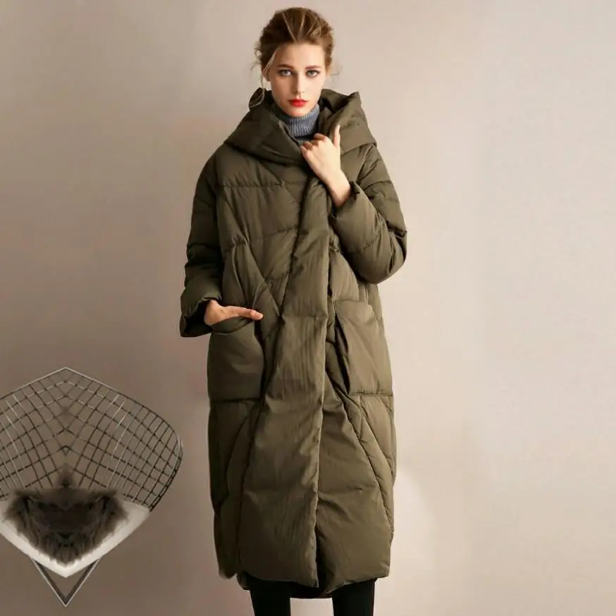 

Новый модный бренд 90% утка вниз толстые теплые парки с изображением Минни пальто женская зимняя обувь размера плюс в стиле летучей мыши, пуш...