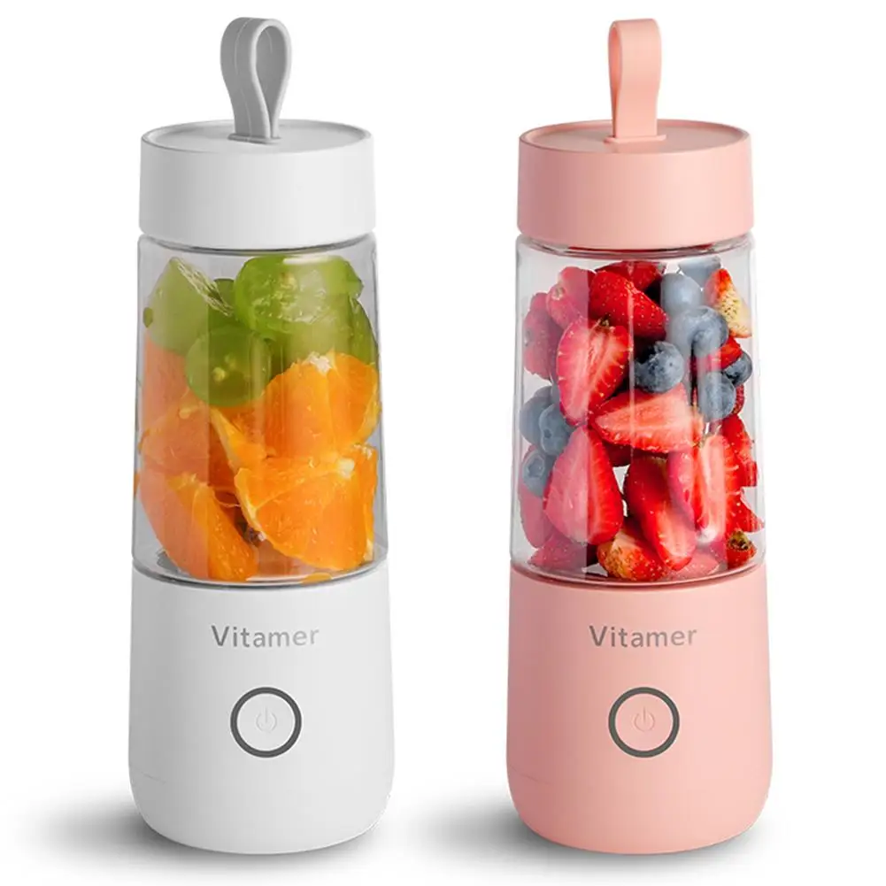 

350ml Portable Juicer Electric USB Rechargeable Smoothie Blender Machine Mixer Mini Juice Maker Fast Food Processor Mobile Mixer