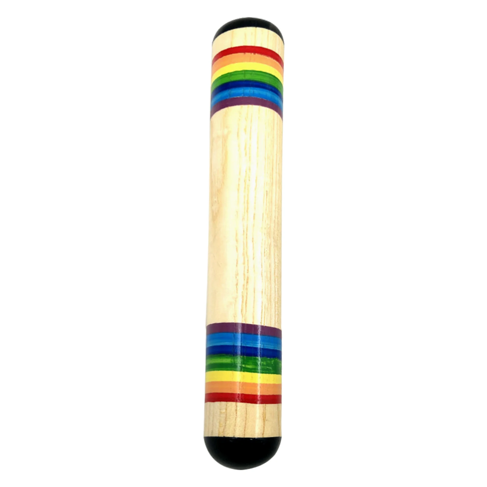 

Gift Color Stripe Educational Rain Maker Musical Instrument Smooth School Wooden Stick Durable Realistic Sound Portable Kids Toy