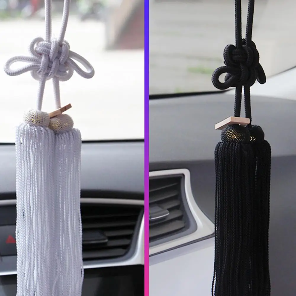 

80% HOT SALES！！！New Arrival Universal Car Rear-view Mirror Ornament Lucky Braided Rope Chrysanthemum Knot