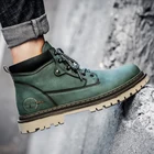 Мужская обувь, ботинки Martin, мужские высокие ботинки в британском стиле на весну и осень, мужские модные ботинки, новинка 2021, повседневные мужские кожаные ботинки