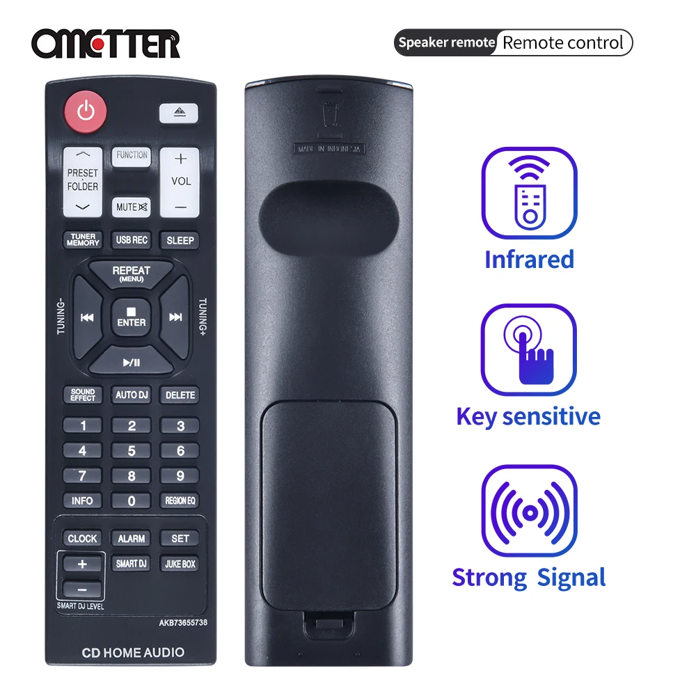 

Подходит для LG Mini Hi-Fi аудио пульт дистанционного управления AKB73655738 оригинальная модель