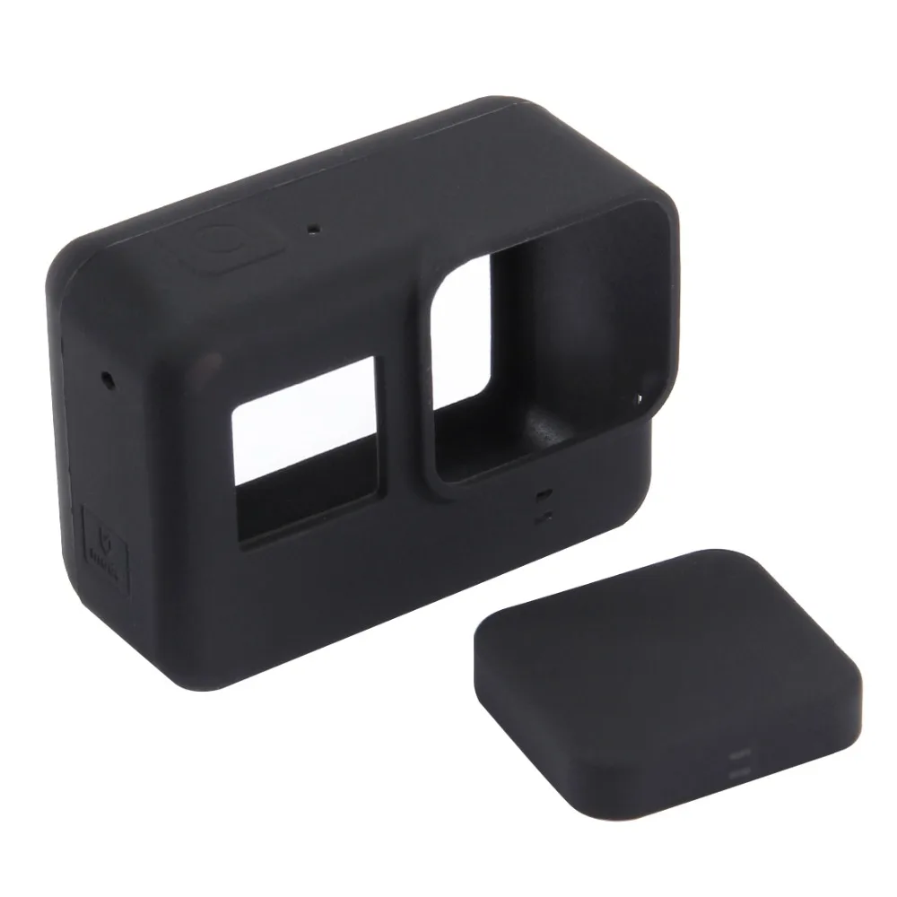 For Gopro 7 6 5 Силиконовый мягкий защитный чехол Корпус для DJI OSMO ACTION Gopro Hero 8 7 6 5 черный серебристый белый Экшн-камера - Цвет: For Gopro 7 6 5
