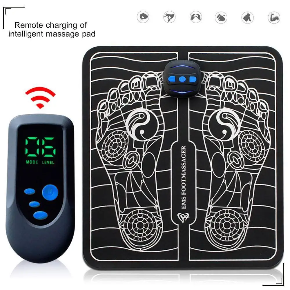 

New Unisex Smart EMS Foot Massager USB Electric Acupoint Foot Massage Cushion Deep Kneading Shiatsu Therapy Relieve Feet Massage