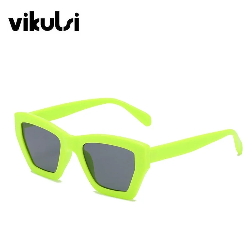 

Очки солнцезащитные женские «кошачий глаз», пикантные модные квадратные большие солнечные очки с желейной оправой, UV400