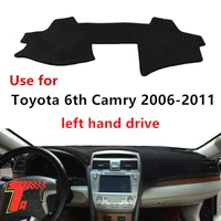 taijs factory classic casual polyester fiber car dashboard cover for toyota 6th camry 2006 2011 left hand drive