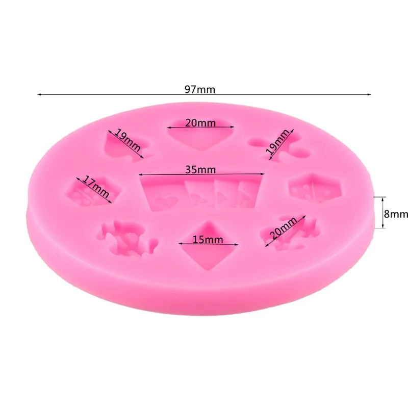 Новая форма для игральных костей и торта инструменты шоколадной помадки конфет
