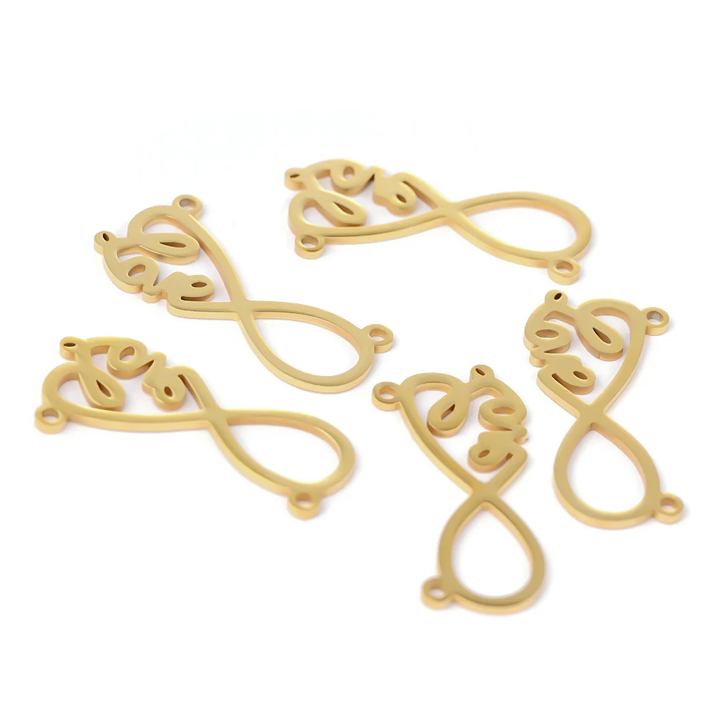 Semitree 5 шт. нержавеющая сталь Бесконечная любовь ожерелье подвеска Подвески