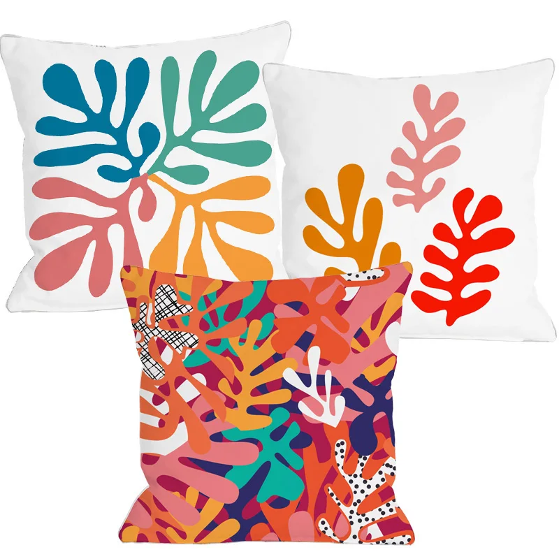 Современная Абстрактная живопись Картины чехол для подушки геометрический Цвет