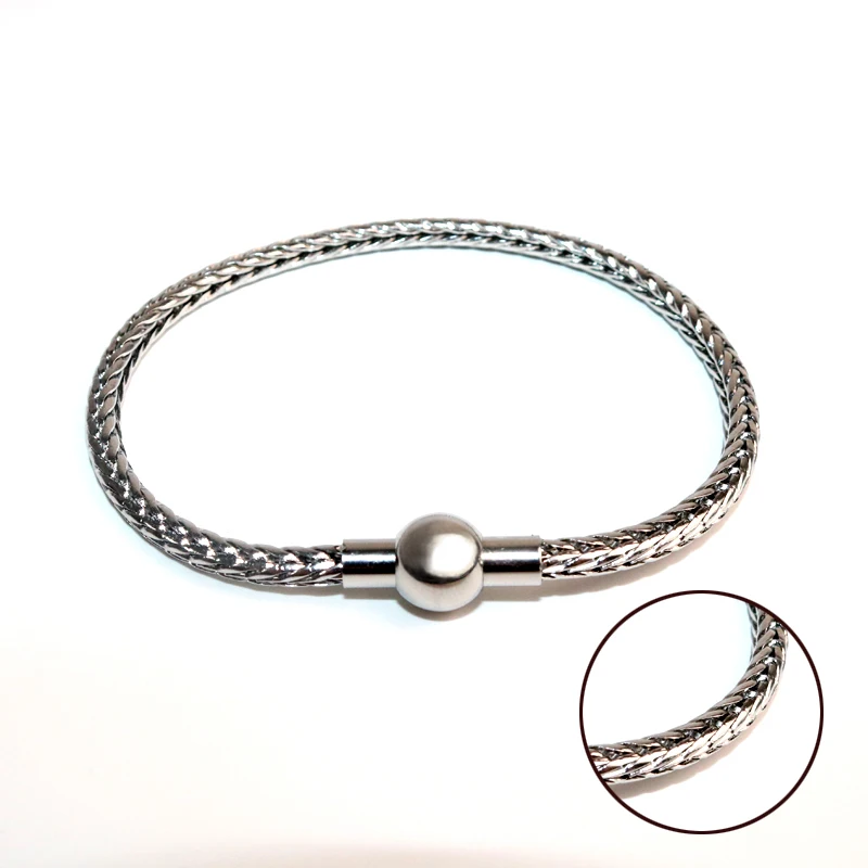 Гламурный Круглый браслет-цепочка мужской Pulseira ювелирный подарок браслет серебряный Модный панк пара Будда браслет женский