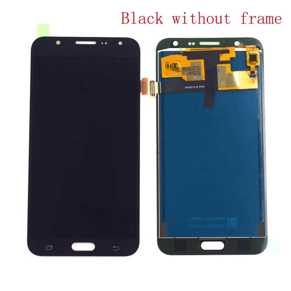 Для samsung Galaxy J7 J700 SM-J700F J700M J700H/DS lcd дисплей J7 lcd дисплей сенсорный датчик экрана в сборе рамка