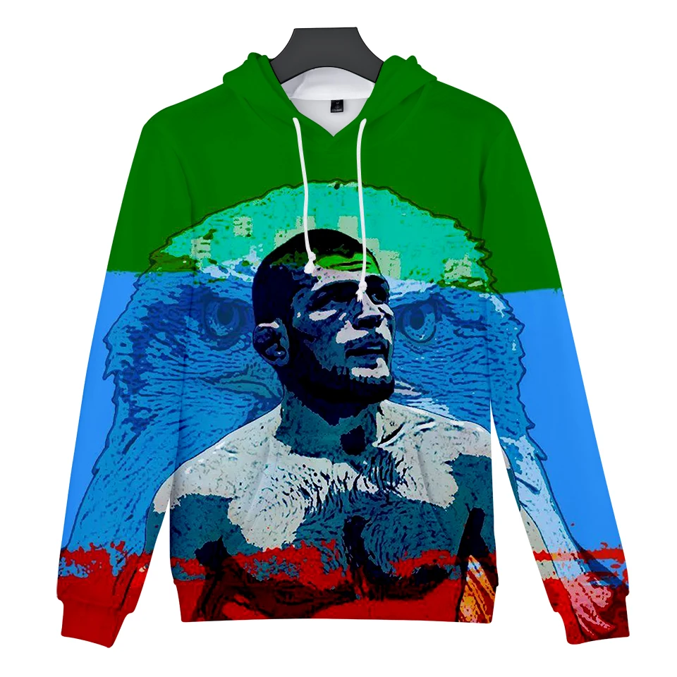 

Popular Khabib Nurmagomedov 3D Hoodies Sweatshirt Male/Female Autumn/Spring Popular Khabib Nurmagomedov Hooded 3D Teenage Tops