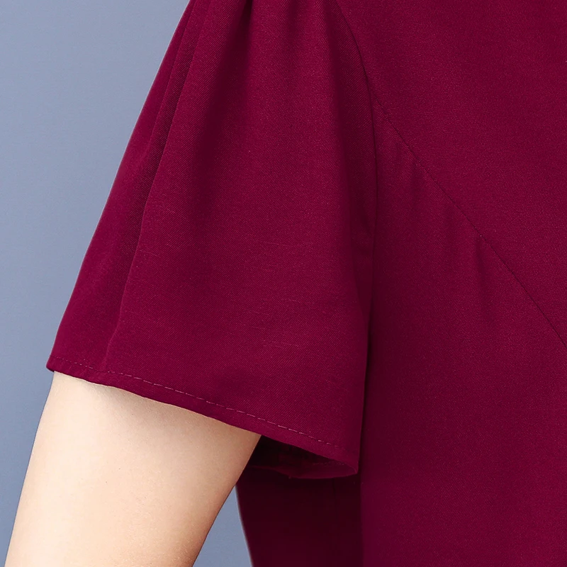 

Women Elegant Summer Party Dress 5XL New 2020 Women Short Sleeve A-line Dress Ladies Summer Clothing