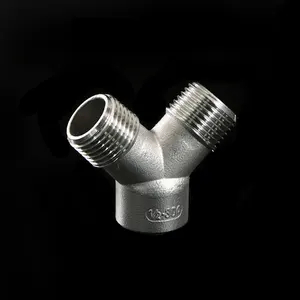 Y-образный соединитель 12 дюйма BSP, с внутренней и наружной резьбой, соединительный разветвитель 304 фитинг из нержавеющей стали