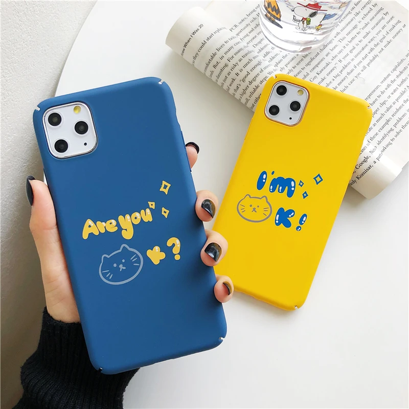 Модный милый чехол для iphone 11 pro max 7 8 6 6s plus X Xs XR мягкий силиконовый голубой желтый