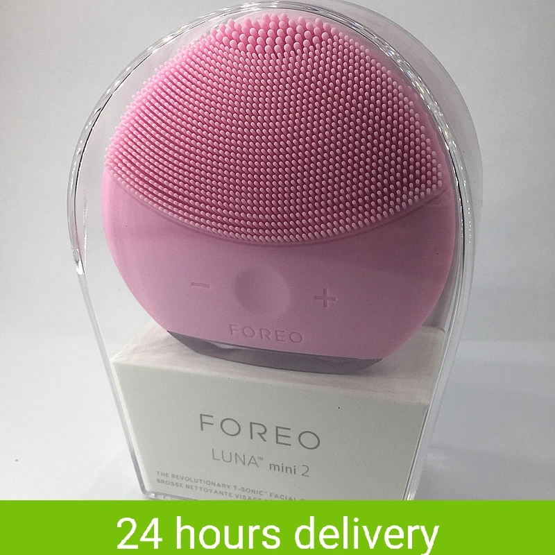 

Силиконовая Очищающая щетка foreo luna mini2 для лица, с логотипом foreo luna real, USB зарядка, водонепроницаемая, уровень 8