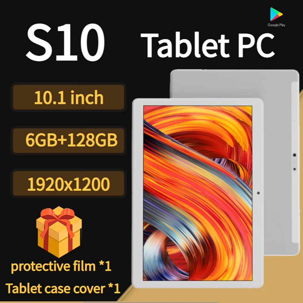 

Планшет S10 4G, 10,1 дюйма, 10 ядер, 128 ГБ, android 10,0, Wi-Fi
