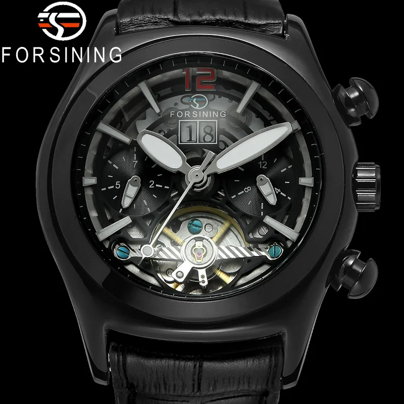 Часы наручные FORSINING Мужские автоматические механические Спортивные роскошные в