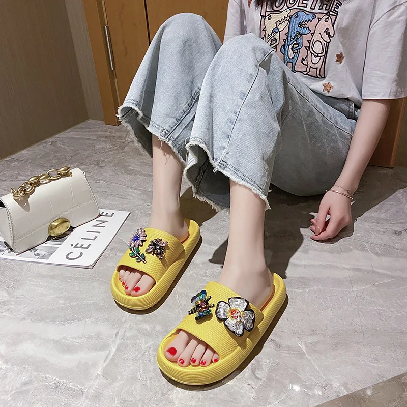 

2021 New Women Summer Slippers Slides Platform EVA Sandals Ladies Flip Flops Beach Sandals Shoes Female Plus Size 41 TX435