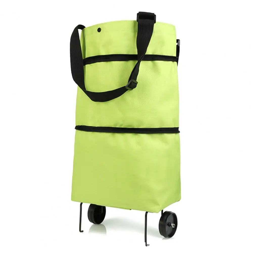 Сумка для покупок Экологически чистая складная из ткани Оксфорд тележка