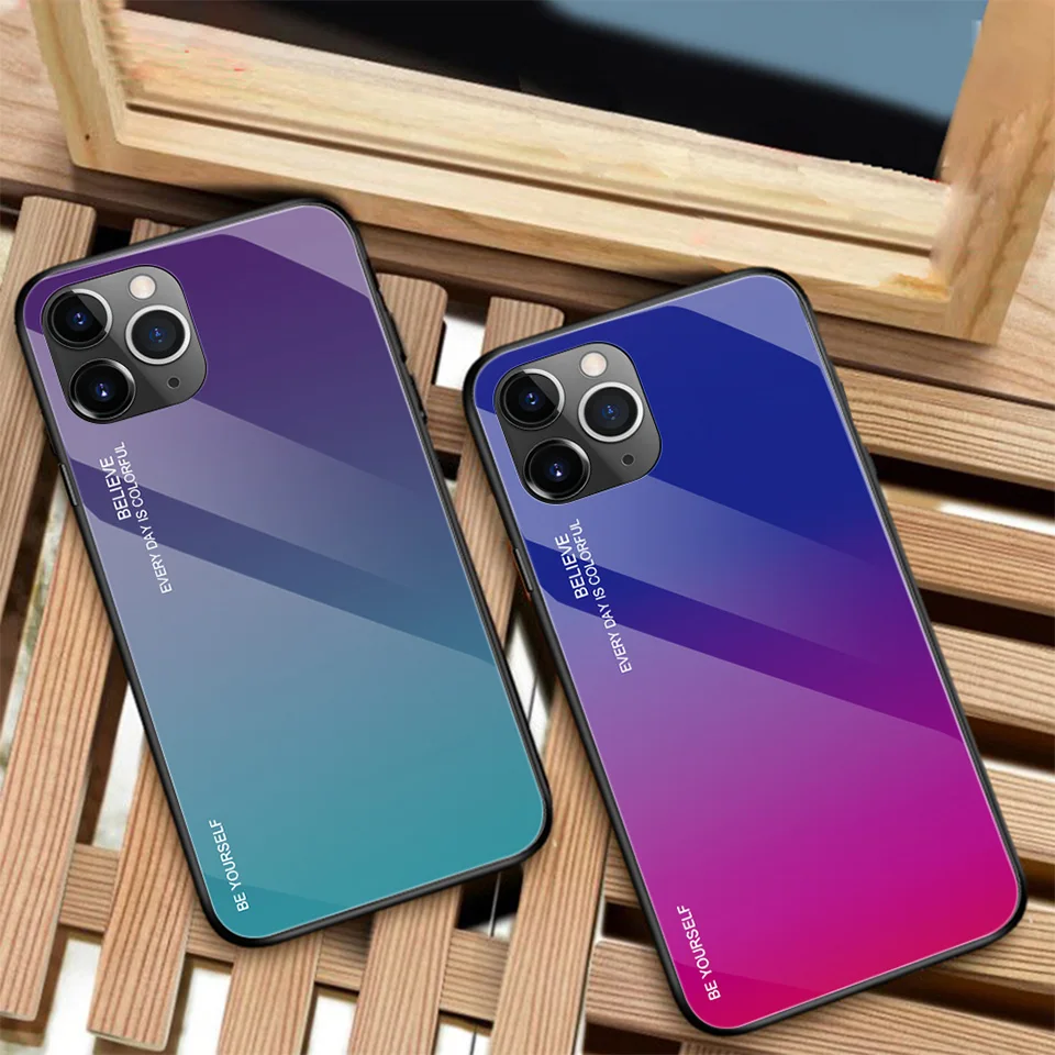 Роскошный градиентный чехол для телефона Apple iPhone 11 Pro Max Ультратонкий из