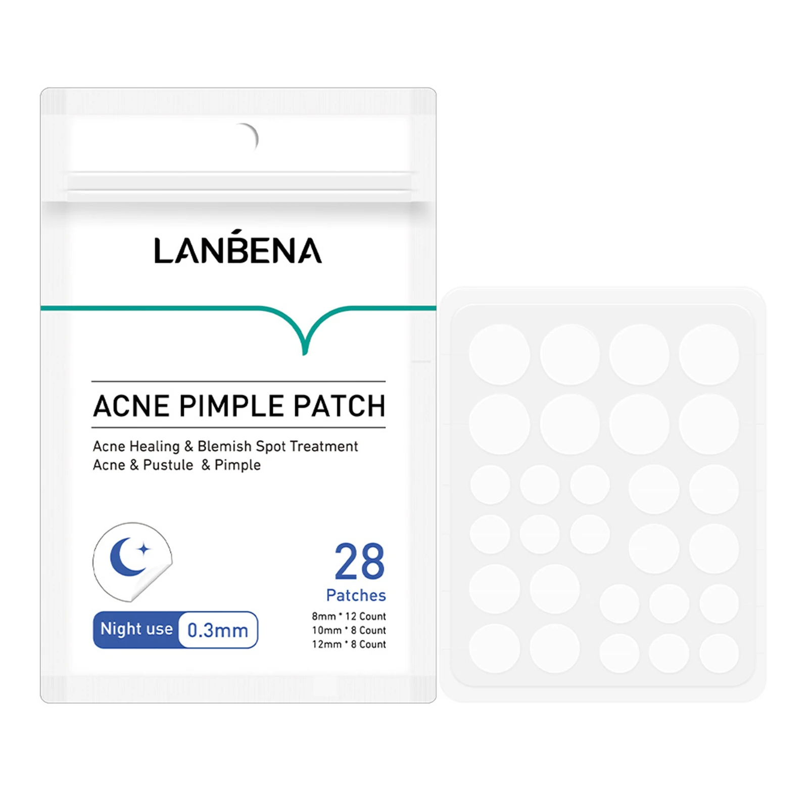 LANBENA Mild Skin Care Treatment Waterproof Night Use Acne Pimple Remover Patch