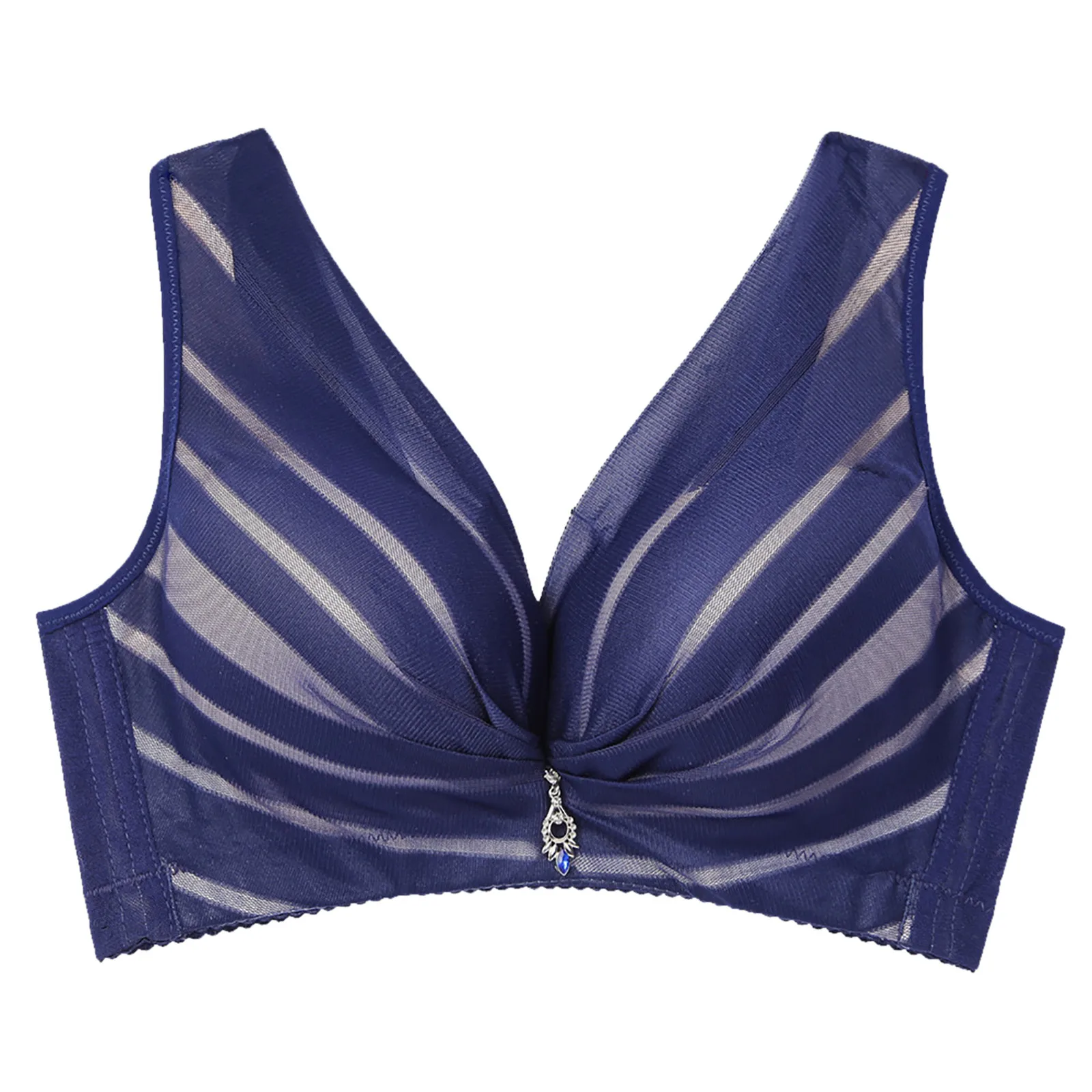 

5PCS Women Comfortable Wireless Large Size Sexy Thin Lace Bra Adjustable Breathable Push Up Bras Female Lingerie Underwear A40