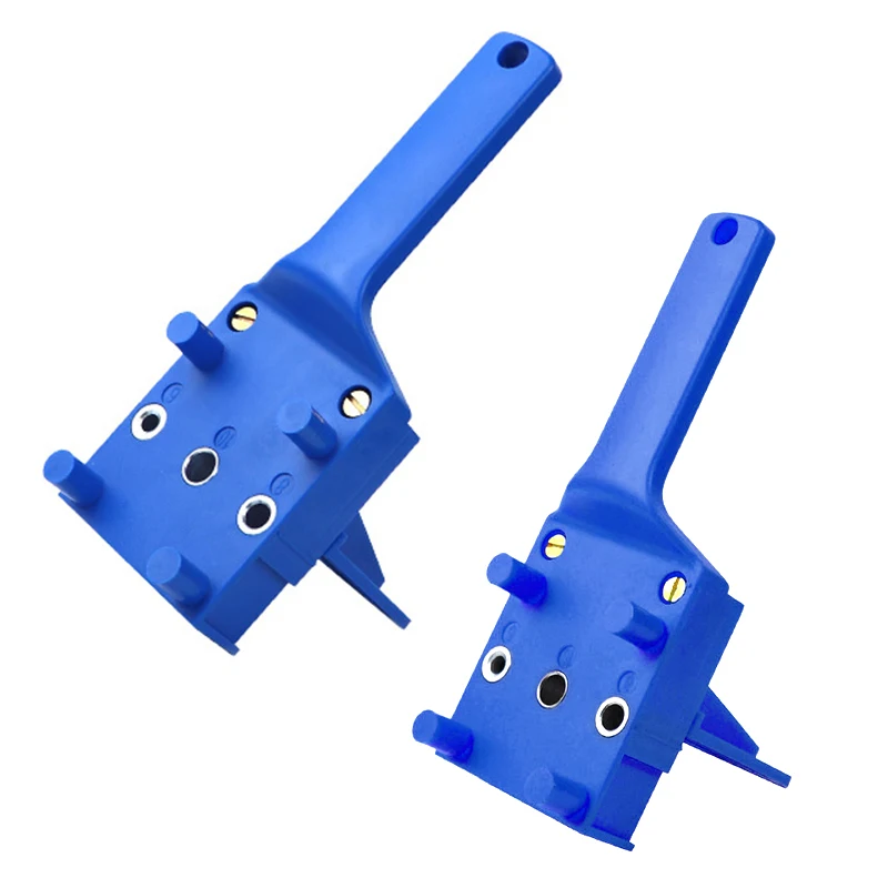 

ABEDOE Plastic Woodworking Dowel Jig Drill Locator Woodworking Tool Handheld Drill Guide Durable Furniture DIY Doweling Tools