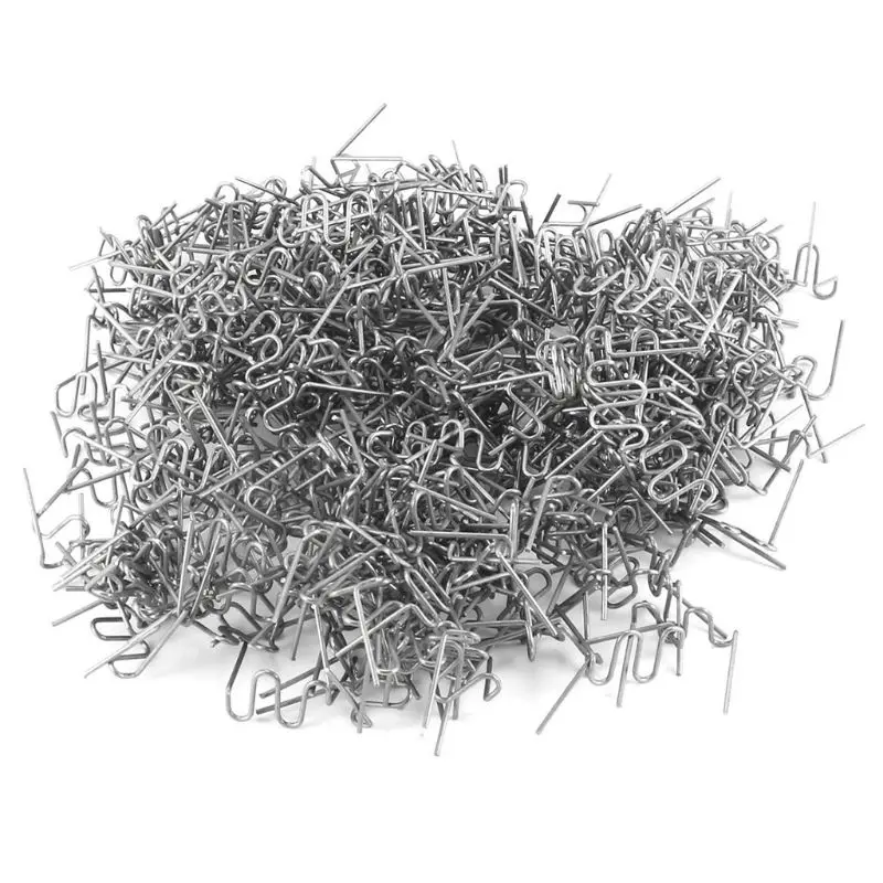 

600Pcs Precut 0.6/0.8mm Wave Flat Hot Staples For Plastic Stapler Repair Welder