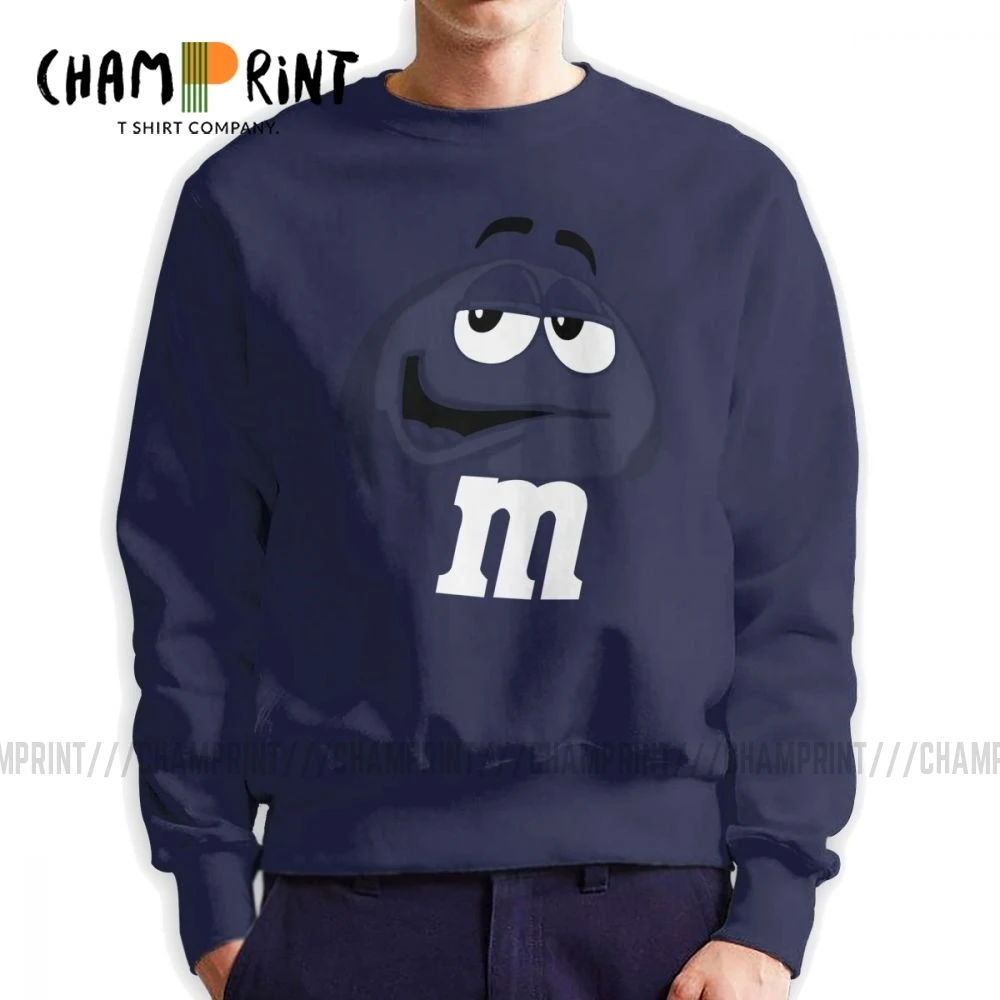 

Мужская модная Толстовка M & M с изображением шоколадного лица, Модный пуловер, хлопковая толстовка, обычные Топы