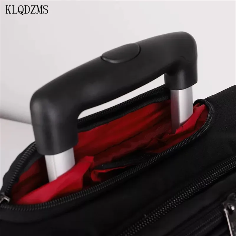 KLQDZMS 18 дюймов дорожные сумки на колесиках Оксфорд колёсиках spinner для мужчин