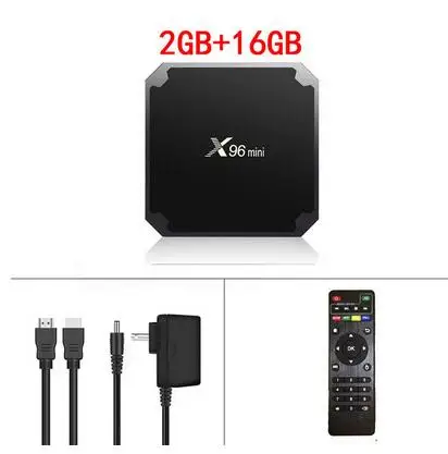 X96 Mini 2GB 16GB X96 Мини Android 7,1 tv box 2 Гб 16 Гб Amlogic 1 ГБ 8 ГБ S905W четырехъядерный ТВ коробка 2,4 ГГц WiFi X96mini Smart set top box 4K медиаплеер - Цвет: X96 Mini 2GB 16GB