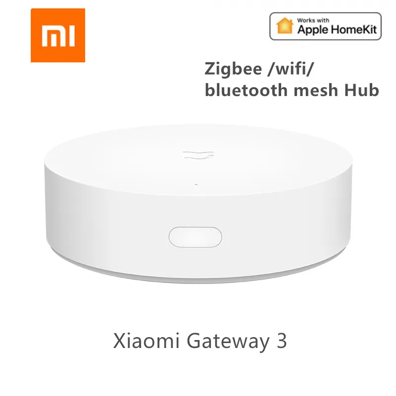

Шлюз Xiaomi Mijia для умного дома многорежимный, ZigBee Wi-Fi Bluetooth сетевой хаб, хаб для умного дома, работает с приложением Mi Home Apple Homekit