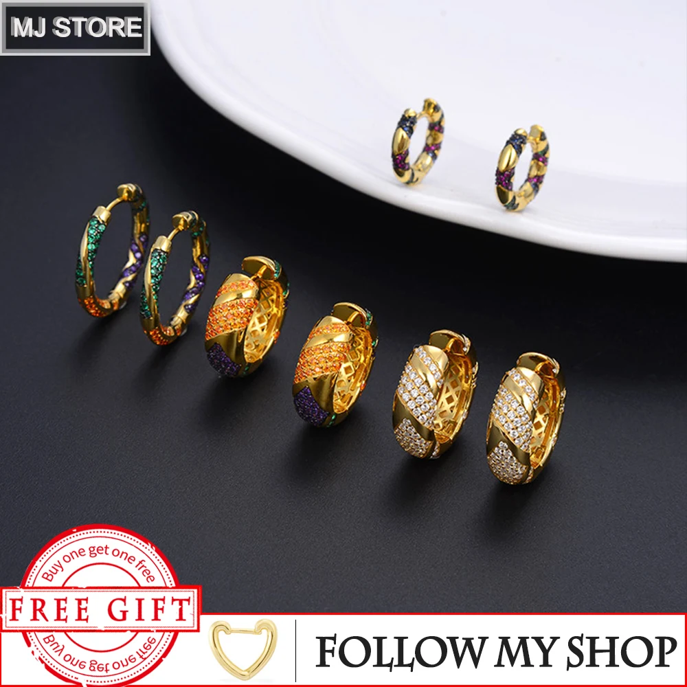 

Разноцветные серьги из серебра S925 пробы в европейском и американском стиле