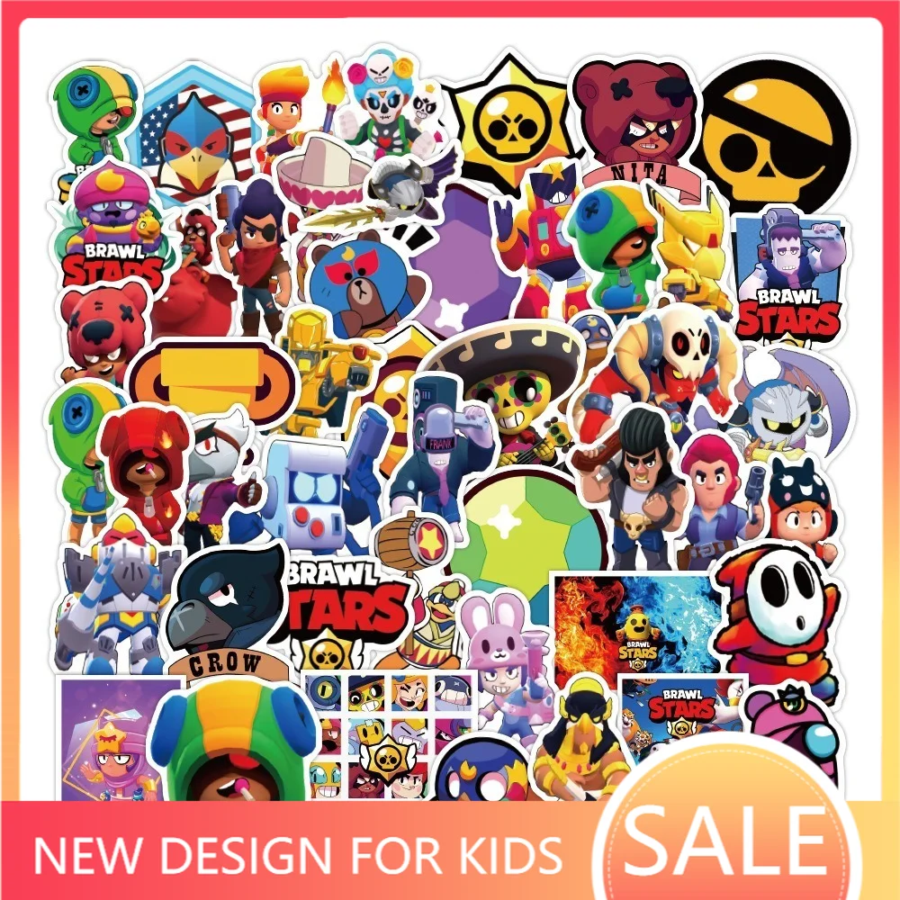 

10/30/50PCS Game Anime Figure Printed Stickers Luggage Laptop Waterproof Without Leaving Stickers Kid's Christmas Toy