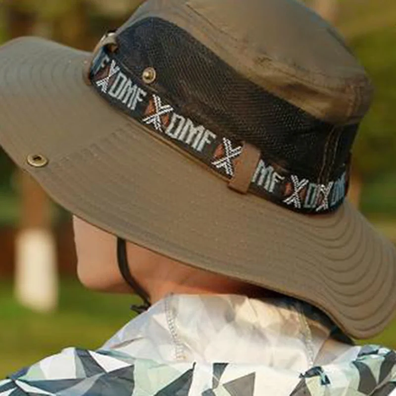 

Unisex Women Men Fashion Casual Camping Hunting Fishing Hiking Outdoor Sport Sunshade Caps Wide Brim Hats Bucket Hat Boonies
