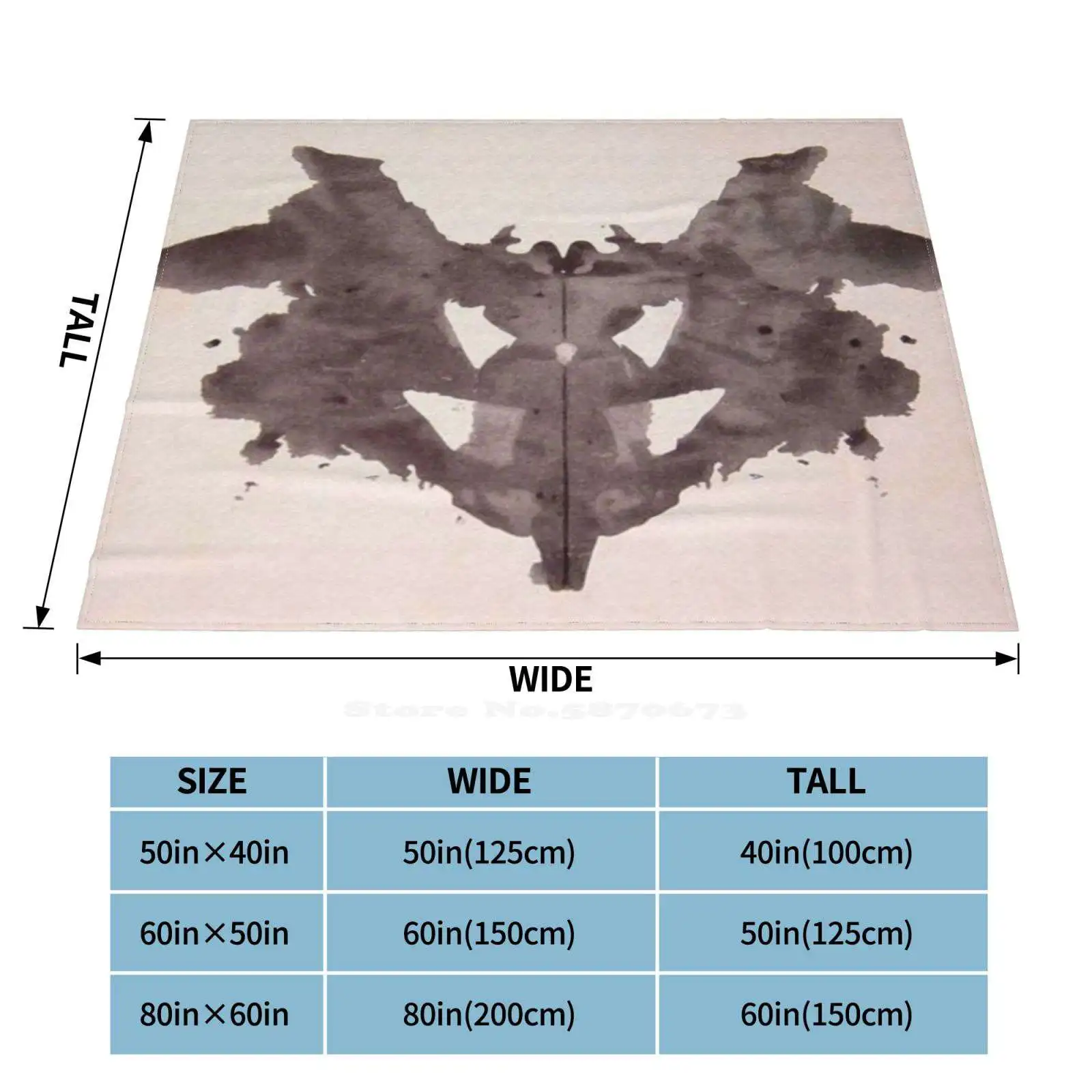 Одеяло Inkblot First Blot Rorschach модное мягкое одеяло с воздушным кондиционированием