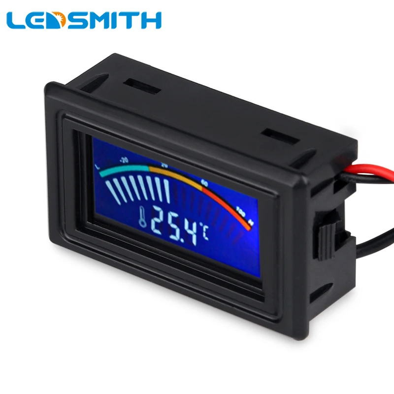 Цифровой термометр с указателем LEDSMITH ЖК цифровой 50 110C автомобильный измеритель
