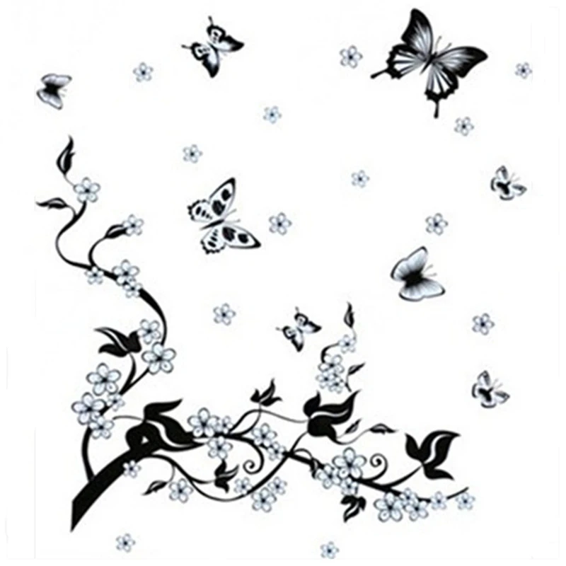 Бабочкой Наклейки на стены 3d Виниловые Настенные Стикеры для домашнего декора